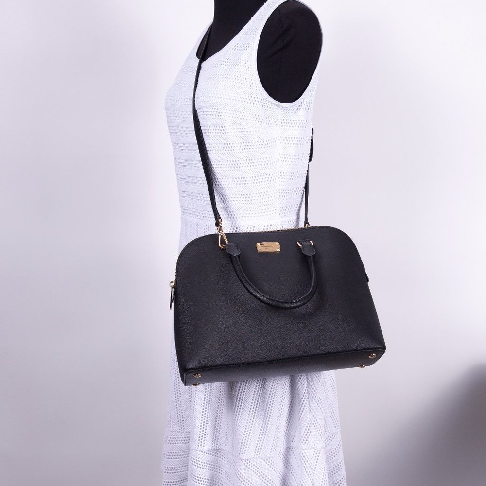 Michael Kors Black Dome Satchel